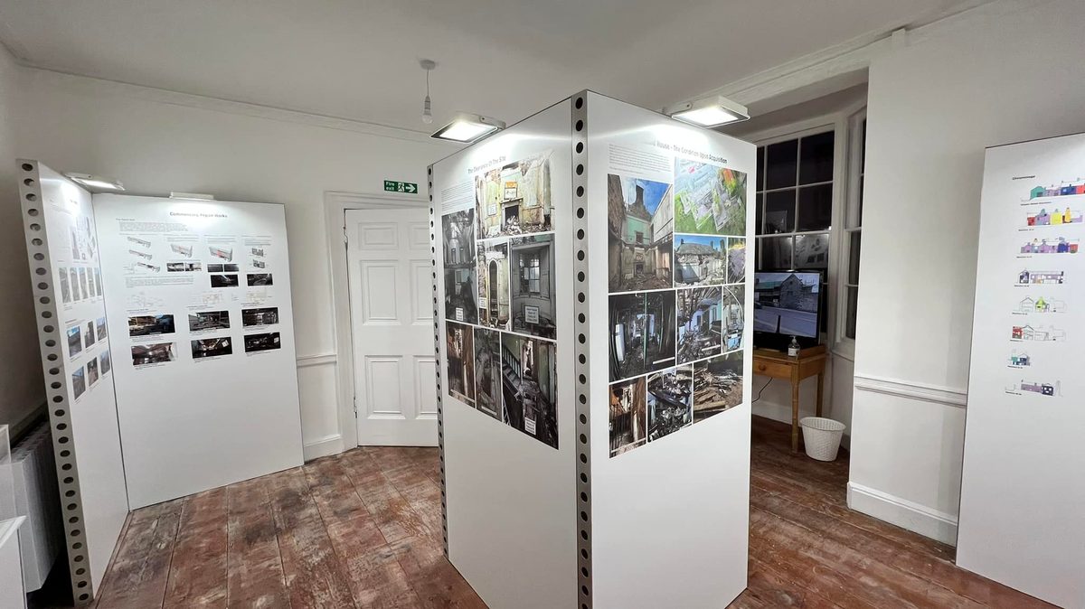 The Island House Restoration exhibition at Globe House, Laugharne