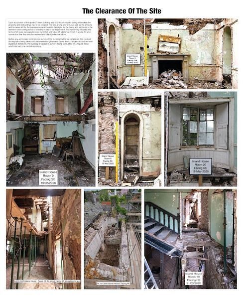 Clearance — Island House, Laugharne.