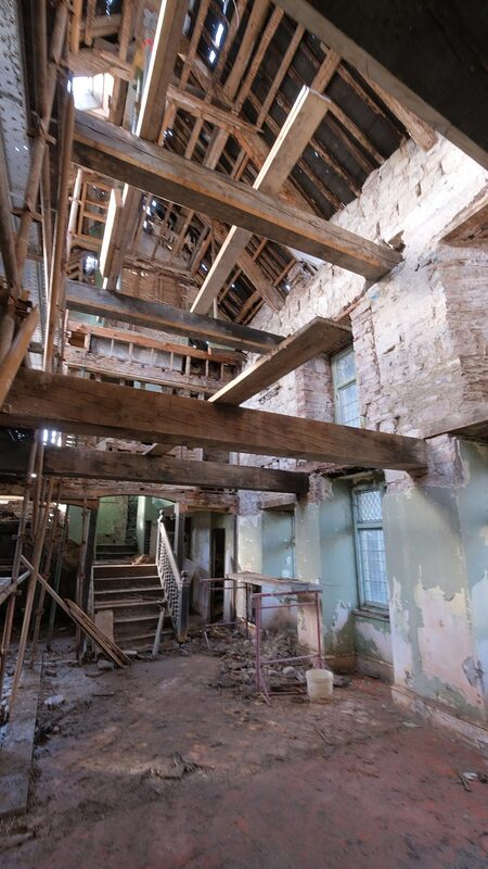 Chimneys & Oak Beams — Island House, Laugharne.