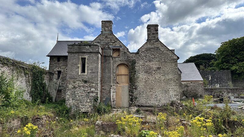 13 July 2023 — Scaffolding free — Island House, Laugharne.