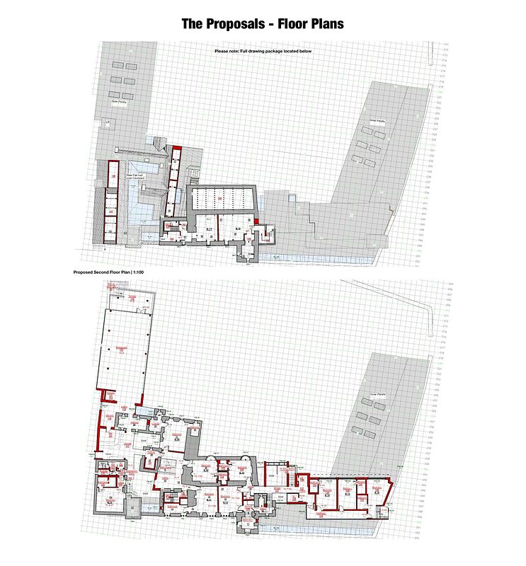 Floor Plans (2) — Island House, Laugharne.